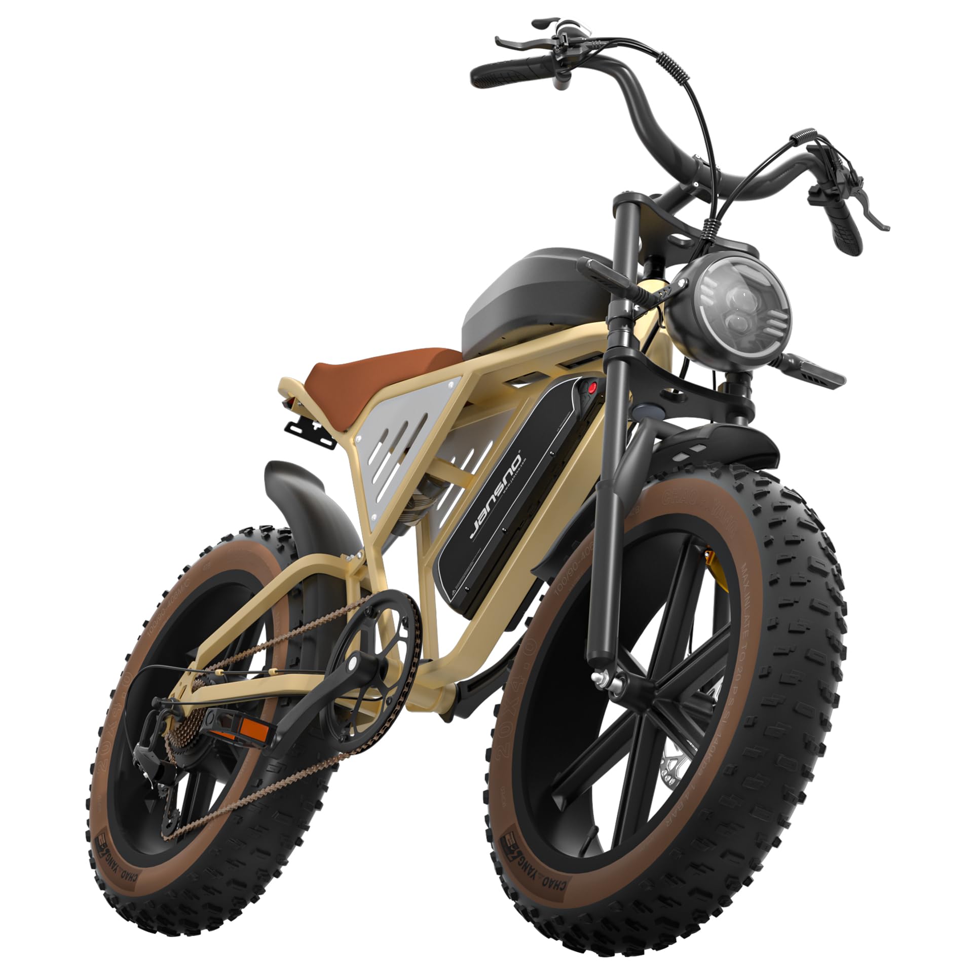 JANSNO X70 Adult E-Bike with 90 Nm Motor, 120 miles of range,48V/34Ah Newly Upgraded Dual Battery, 20’ x 4.0 All Terrain Wide Tyre E-Bike with Unlockable Multiple Performance Modes,CE Certified