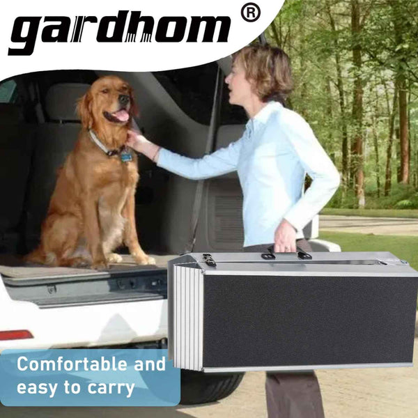 Aluminum Dog Car Ramp 183x38cm Anti Slip 180kg Capacity Cars SUVs Gardhom