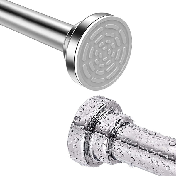 Extendable Small Curtain Pole 55-85cm(22"-33") No Drilling Stainless Steel Small Tension Rod,Kongming Adjustable Curtain Rods