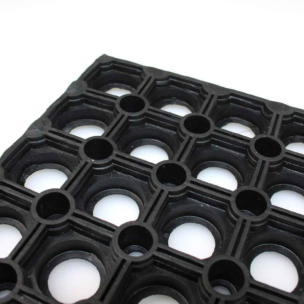 Ultralux Large Heavy Duty Rubber Floor Mat, Anti-Slip, 150x100cm, Drainage