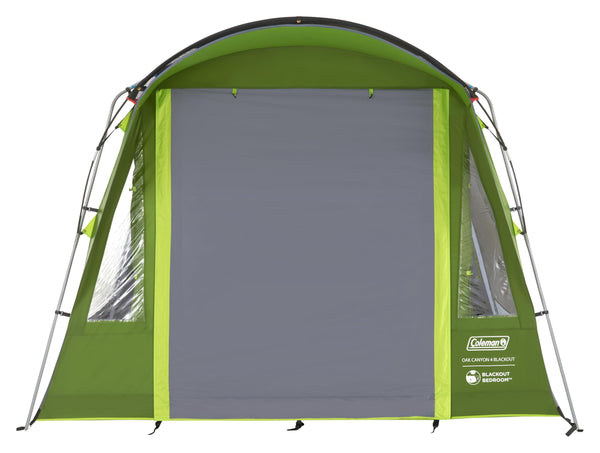 Coleman Oak Canyon 4 BlackOut Tent | 4 Man Family Tunnel Tent with 2 Special Darkened Bedrooms and Living area | 4 Person Camping Tent | 4500mm Waterproof | Sewn-in Groundsheet