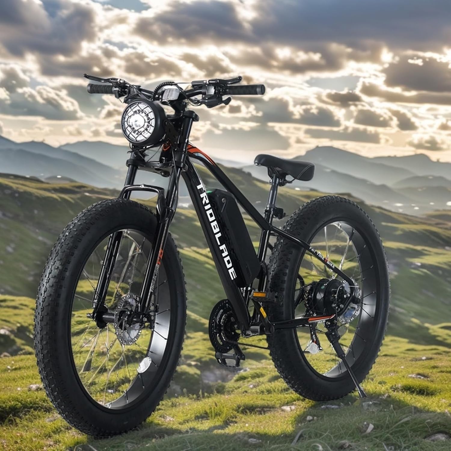BSTSEL 26 inch Wheels Electric Bike Fat Tires for Adults with 36V 10.4Ah Removable Battery 21-Speed All-Terrain eBike, 250W Motor 25KM/H Electric Mountain Bike for Men Women, 4 Riding Modes