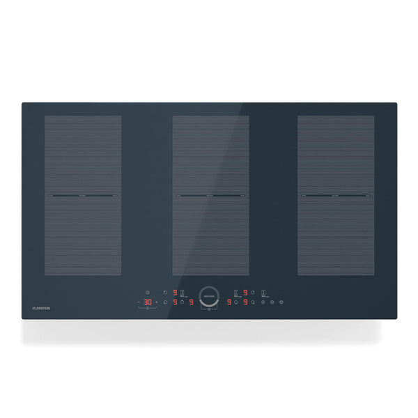 Klarstein Induction Hob, 7000W Electric Hobs Induction Cooker, 4 Ring Electric Pan Hob, Built-In Table Top Cookers w/ 4 Hobs, Touch Control, Inductions Heater Cooktops, Hot Plates for Cooking