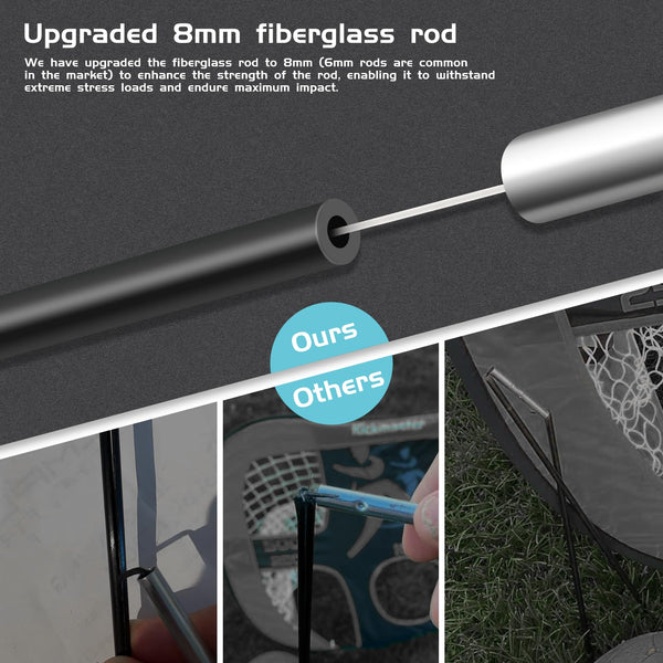 Jubilin Football Goal, 4 Modes Pop Up Football Goals for Kids, Foldable and Portable Soccer Goal net with Carry Bag, Football Training Equipment for