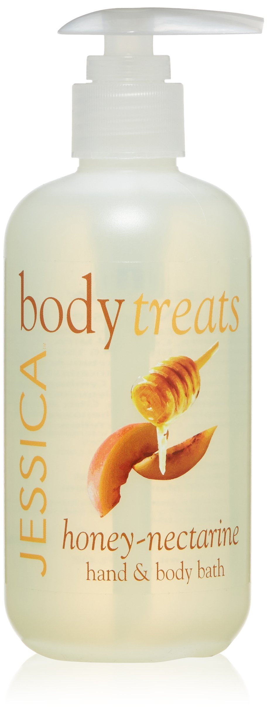 JESSICA Body Treats Hand and Body Bath, Honey Nectarine, 251 ml