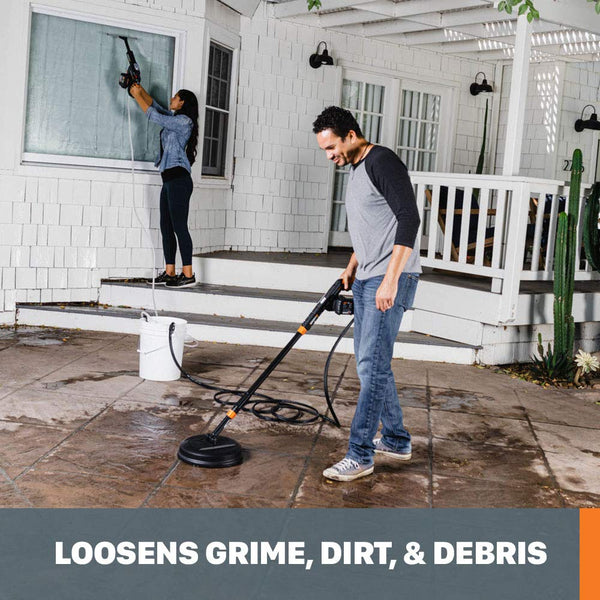 WORX WA1800 Hydroshot Surface Cleaner Attachment, Black