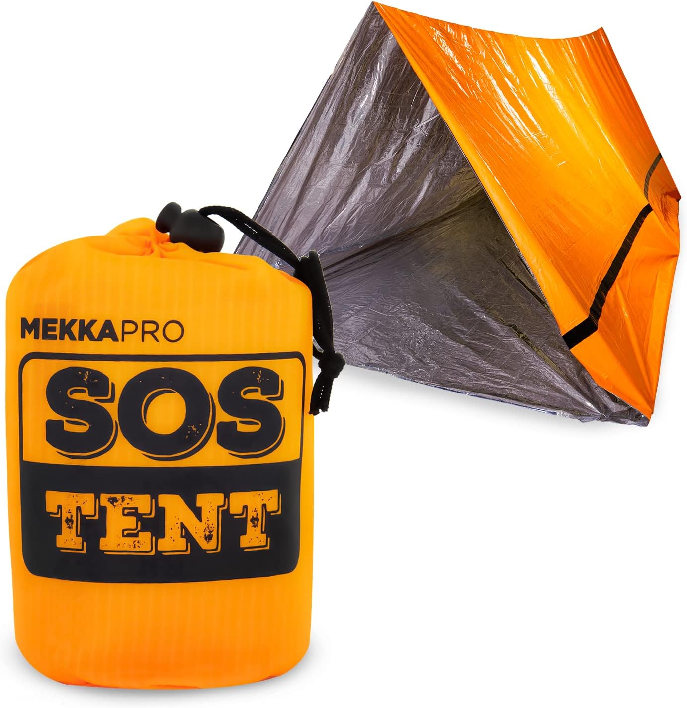 MEKKAPRO Emergency Survival Tent - 2 Person, Ultra Lightweight and Waterproof for Camping, Hiking and Outdoor Activities