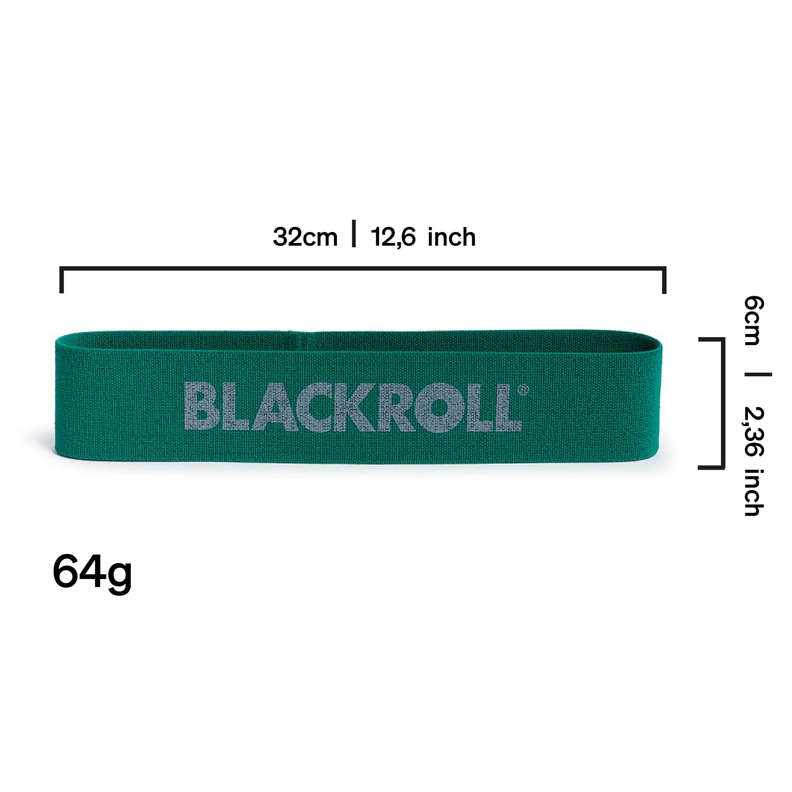 BLACKROLL? Loop Band (32 cm) | Resistance Band for Exercises Fitness and Training | Elastic Fabric Comfortable on the Skin | Home, Gym, Office, Park |