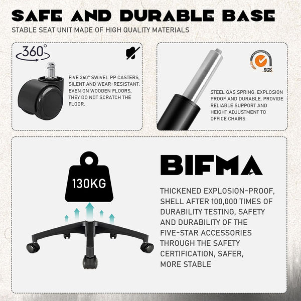 Durrafy Office Chair Ergonomic, Desk With 90 Flip-up Armrests and Lumbar Support, Mid Back Office Desk Chair, Height-Adjustable, Mesh Swivel Chair