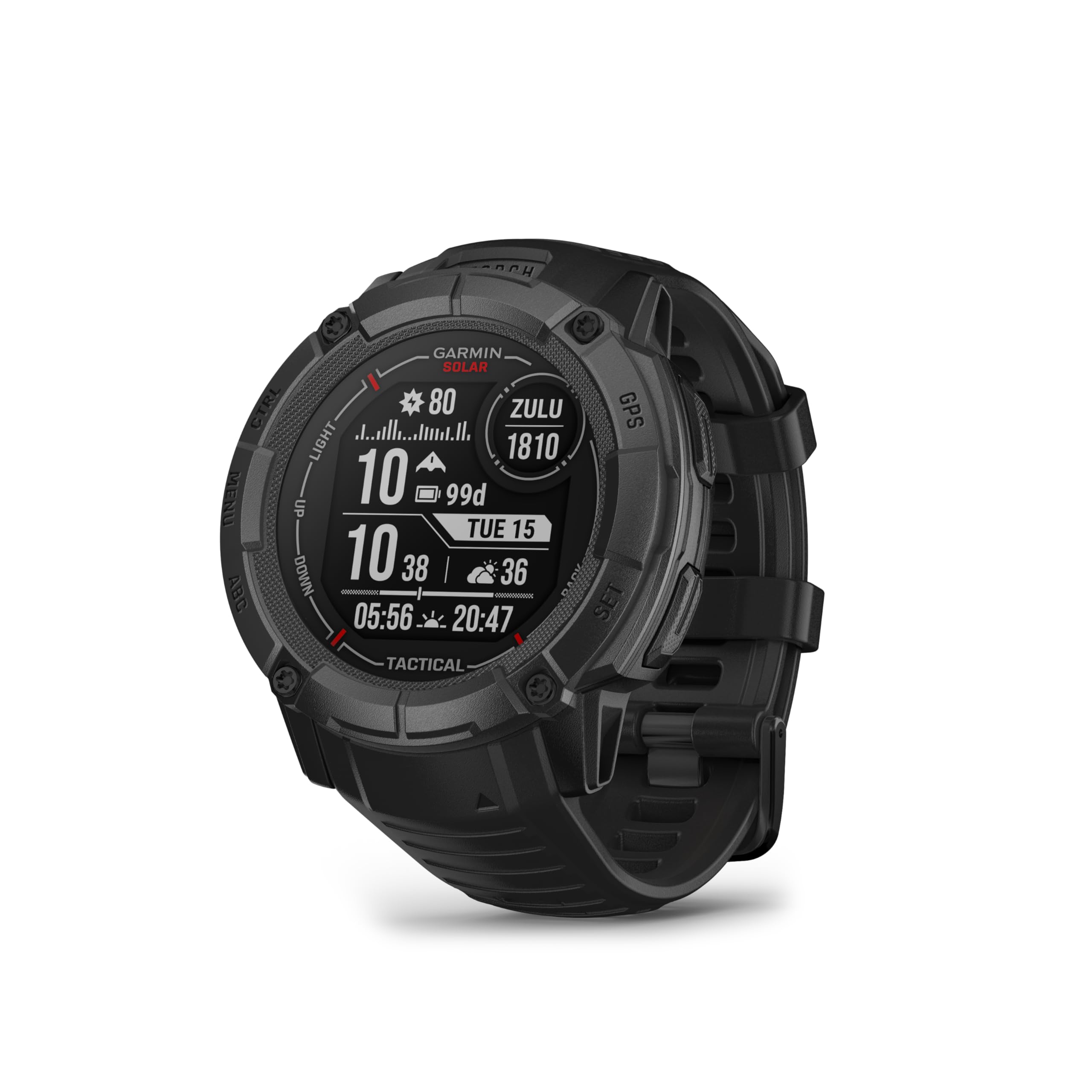 Garmin Instinct 2 GPS 45mm Smartwatch, Rugged watch, Built-in Sports Apps & Health Monitoring, Ultratough Design Features, up to 28 days Battery Life, Graphite