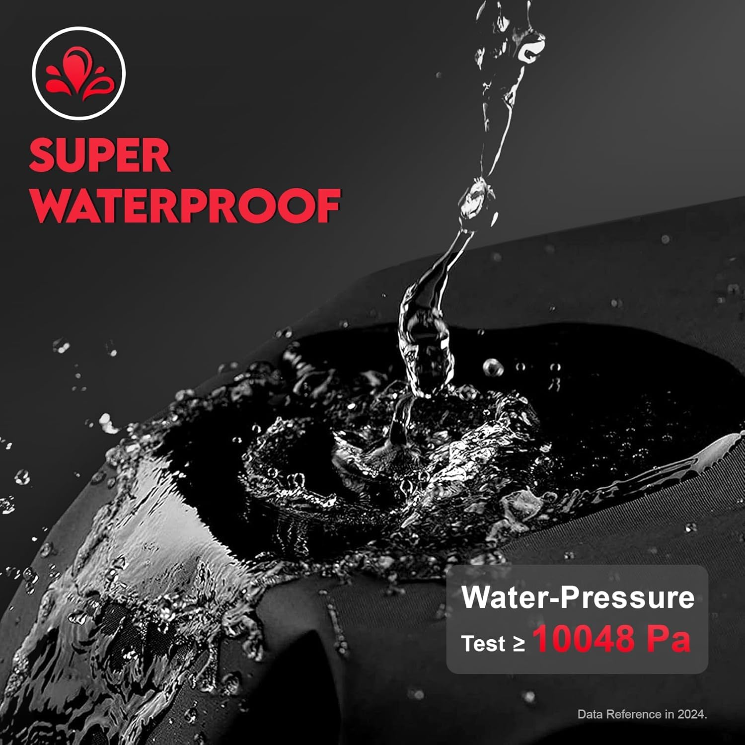 Zettum 285x190x73cm Large Garden Furniture Covers Rectangular 600D Heavy Duty Oxford Fabric Furniture Cover for Patio Table and Chair Set Anti Rain &