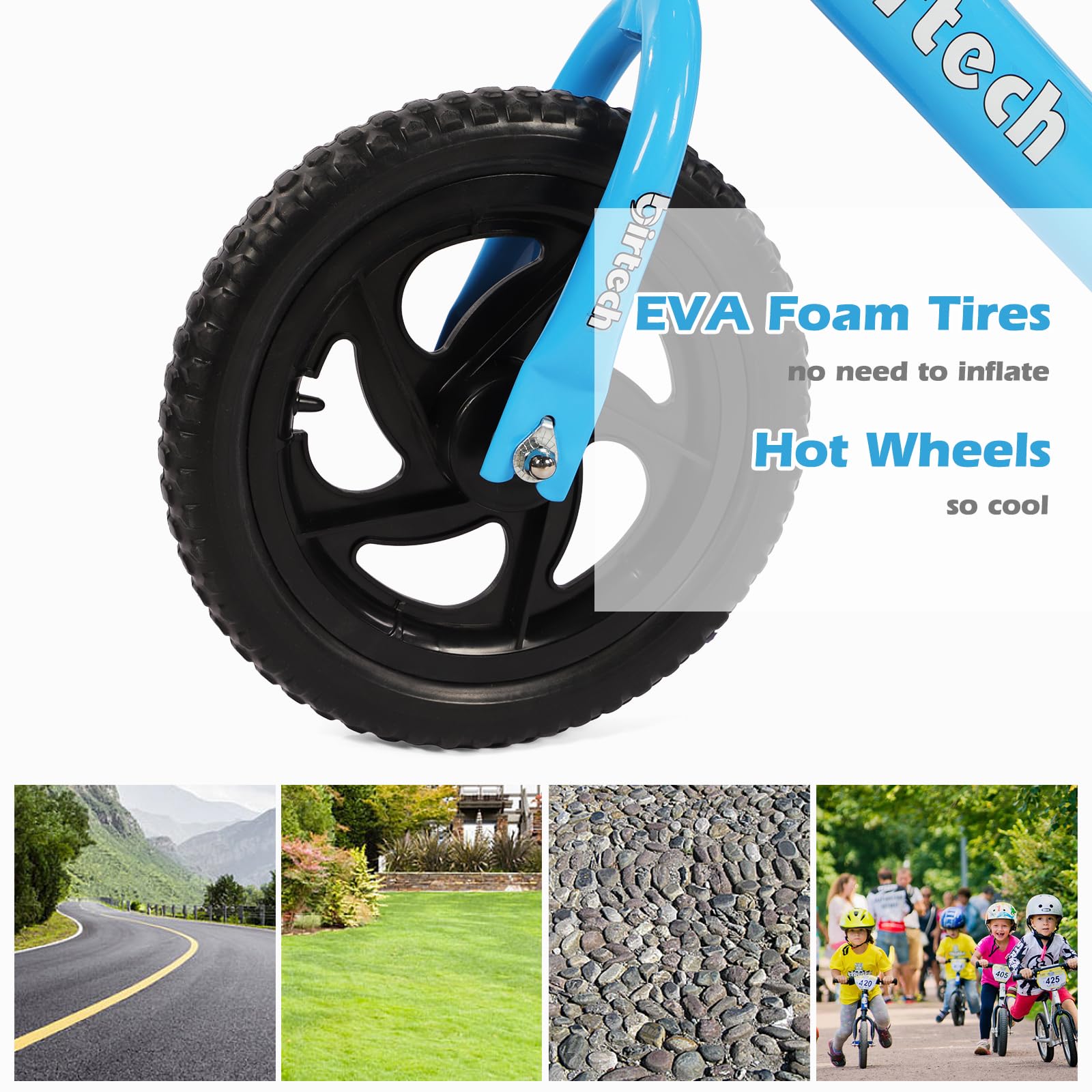 Balance Bike for Toddlers, Kids - 2, 3, 4 Year Olds, Bicycle Toys for 1 Year Old Boys Girls, No Pedal Training Bicycle Toddler Bike