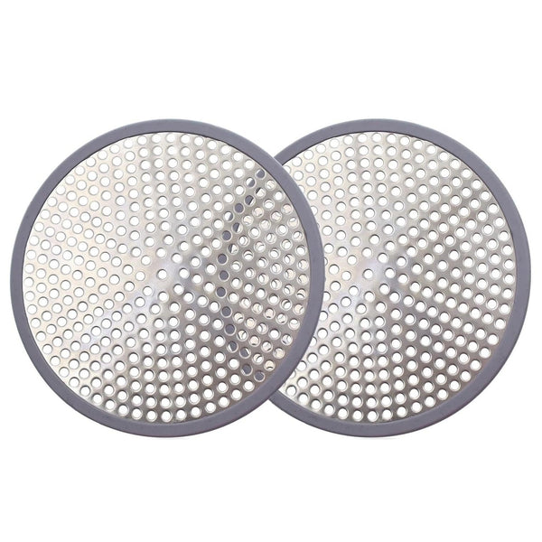 Shower Drain Hair Catcher/Strainer?Shower Stall Drain Protector (silvery*2pack)