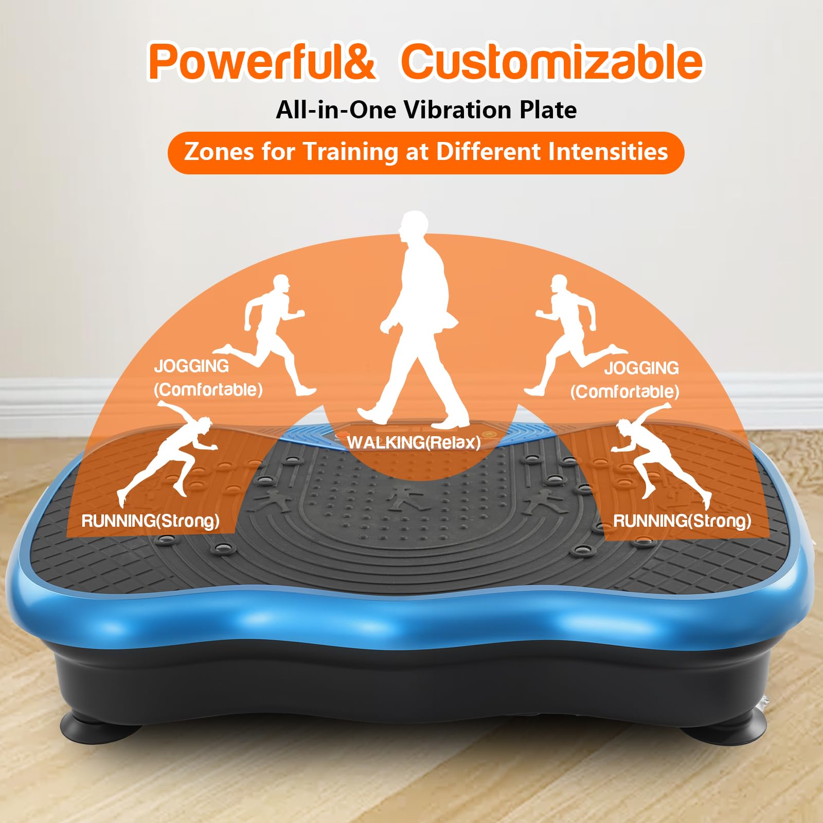 Vibration Plate Exercise Machine，Vibration Plate Fitness Platform Exercise Machine 10 Modes Full Body Workout Vibrating Fitness Platform Weight Loss Women Men Shaping Wellness Home Gym Equipment