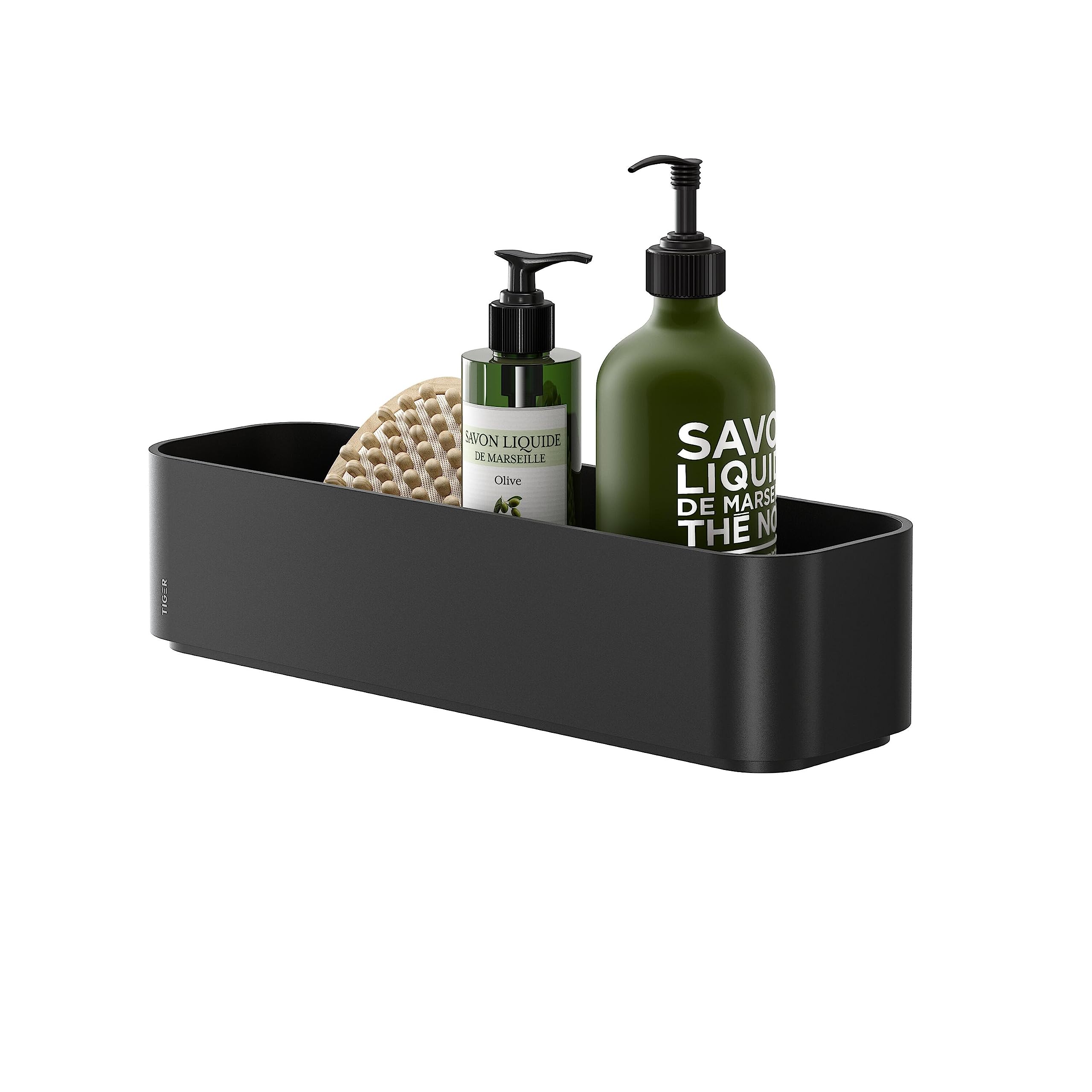 Tiger 2-Store Wall tray/Shower basket 35 cm Black