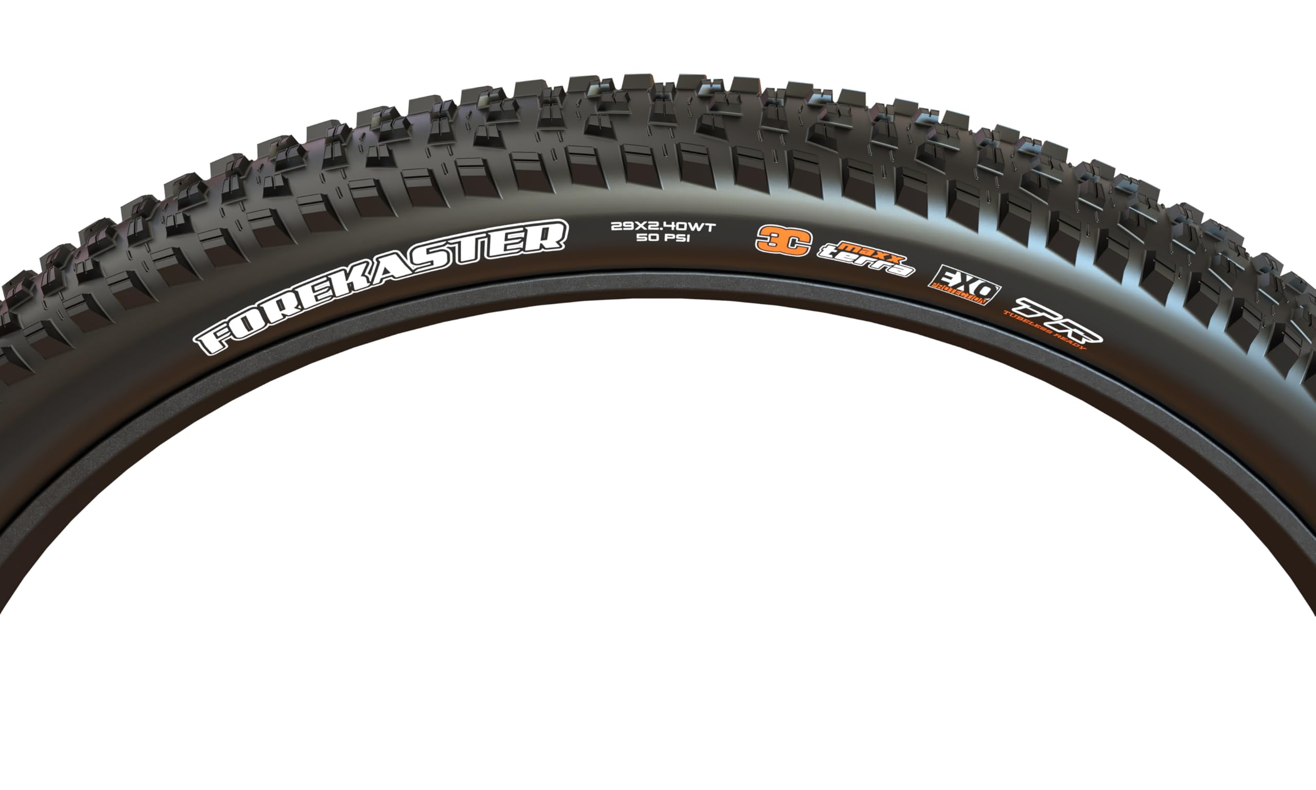 Maxxis Forekaster 29 x 2.40 WT 60 TPI Folding Dual Compound EXO/TR Tyre,Black