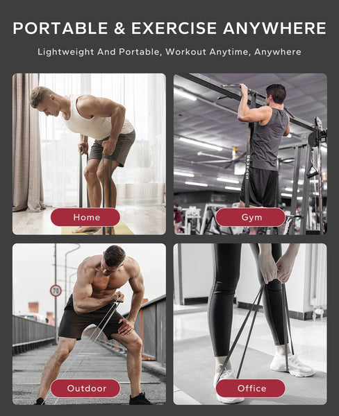 HAPBEAR Pull Up Bar for Doorway, Strength Training Chin up Bar without Screws, Pullup Bar with Non-slip, Doorway Pull Up Bar for Home Gym Upper Body Workout