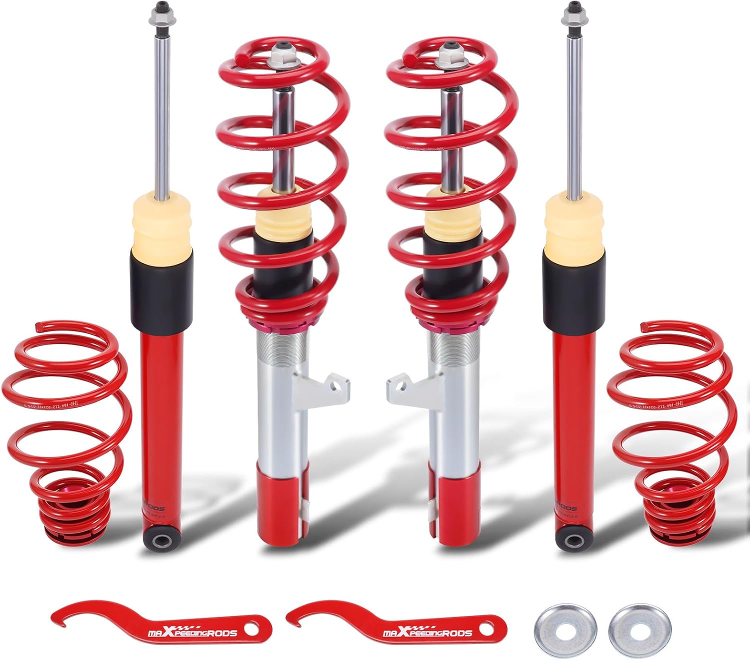 maXpeedingrods Coilovers Suspension Kit for Audi A3 MK2 8P & TT 8J 2003-2012 1.8 2.0 TFSI TD lowering Spring Suspension for VW Golf MK5 VI Audi A3 8P 2003-2013