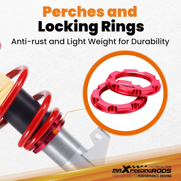 maXpeedingrods Coilovers Suspension Kit for Audi A3 MK2 8P & TT 8J 2003-2012 1.8 2.0 TFSI TD lowering Spring Suspension for VW Golf MK5 VI Audi A3 8P 2003-2013