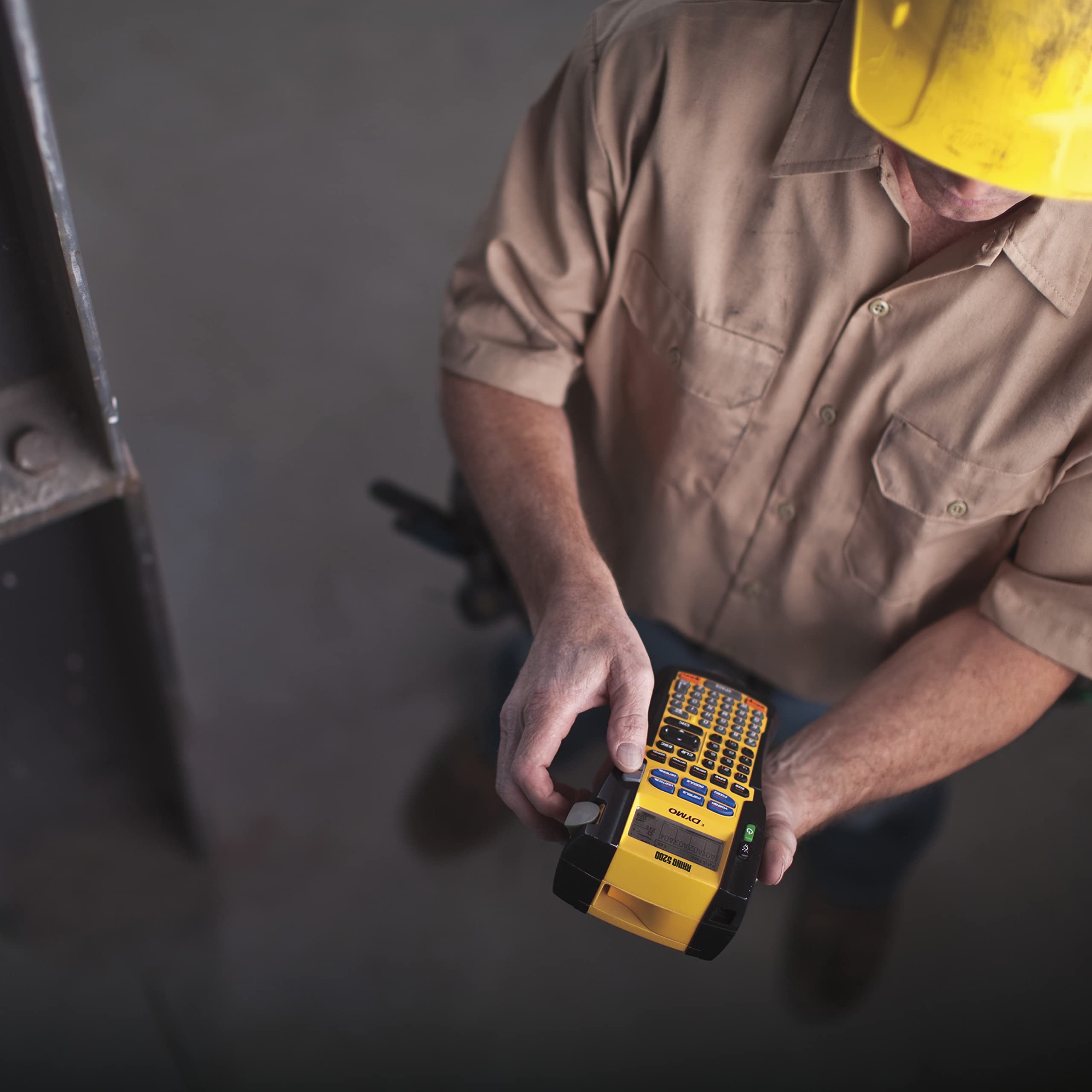 DYMO Rhino 4200 Industrial Label Maker | QWERTY Keyboard & Time-Saving Hot Keys | Durable Label Printer for Job Sites and Heavy-Duty Labelling Jobs