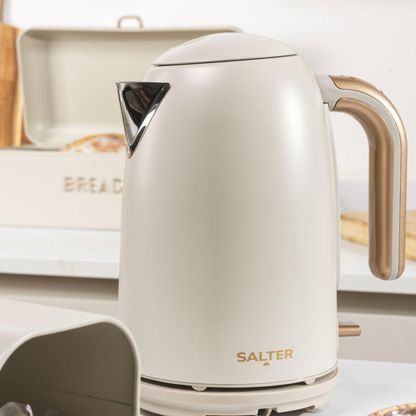 Salter Pebble Kettle  1.7 L Fast Boil Electric Tea Kettle, Removable Limescale Filter, Water Level Indicator, 360 Swivel Base, Viewing Window, Boil
