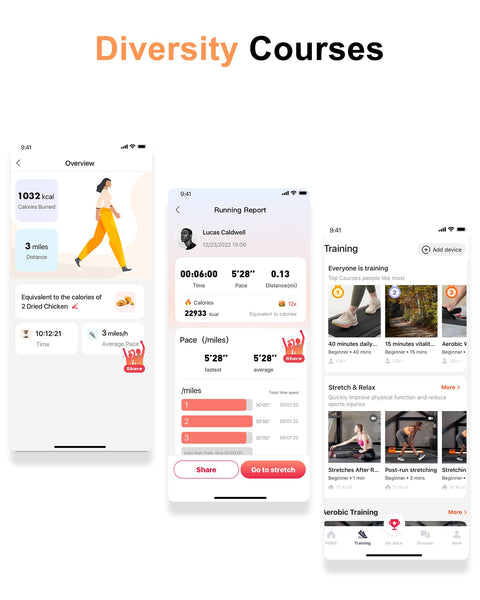 Superun Walking Pad Raceable 6% Incline 2.5HP Under Desk Treadmill 136KG Capacity MAX 110CM Foldable Treadmill APP Control Portable Walking Machine for Home with Training Courses & Multi-Runner Races