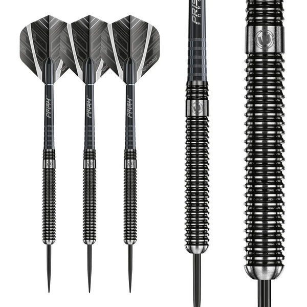 WINMAU Blackout 23 Gram Tungsten Darts Set with Flights and Shafts (Stems)