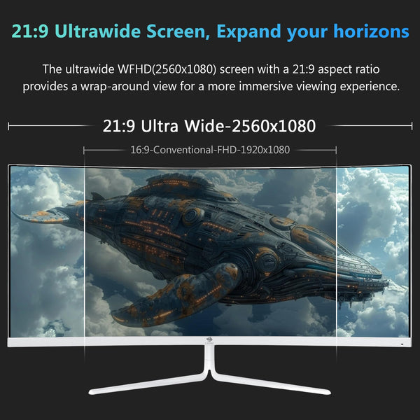 Z-Edge 34 Inch Curved Gaming Monitor Ultrawide 165Hz(DP) 100Hz(HDMI) 1ms MPRT 21:9 3440x1440 WQHD R1500 Curved Screen, Tilt/Swivel/Height Adjustable, FreeSync, HDMI, DisplayPort