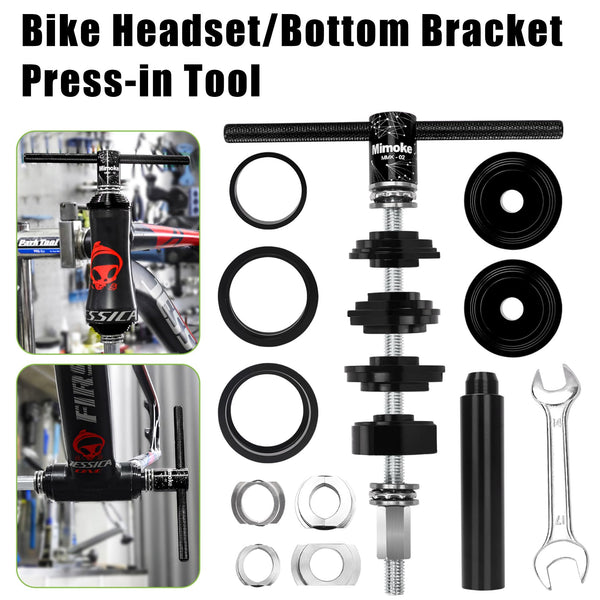Mimoke Bicycle Bottom Bracket Install and Removal Tool for BB86 BB30 BB91 BB92 PF30 Mountain Road Bike headset Press in Tool (Black)