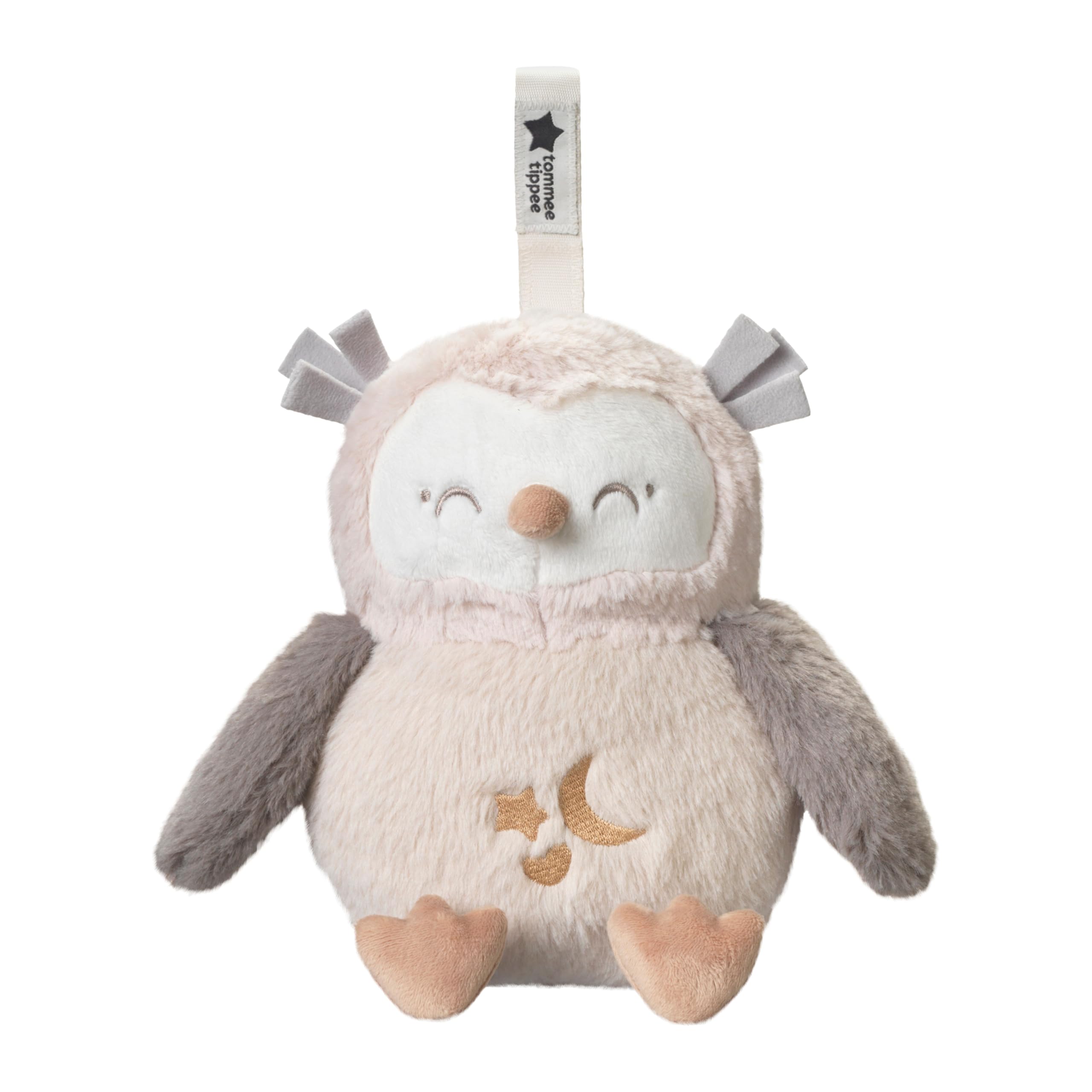 Tommee Tippee OllieOwl Deluxe Baby and Toddler Sound and Light Sleep Aid, Automatic CrySensor Soothes with 3 Natural Sounds and 3 Lullabies, Adjustable Volume, Soft Plush Fabric, USB Rechargeable