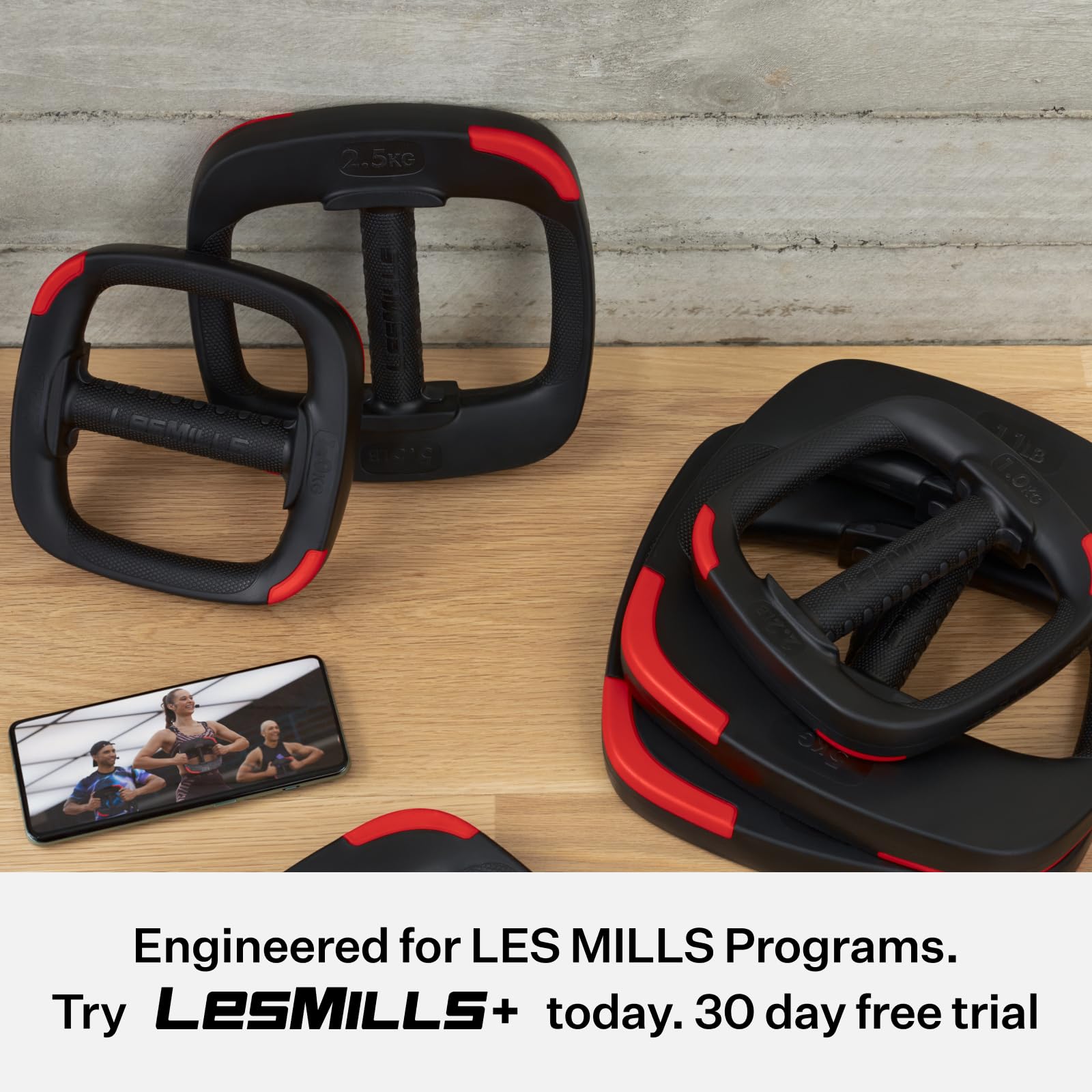 Les Mills? Dual Purpose Ergonomic Exercise Weight Plates for Total Body Workouts, 5.5lbs