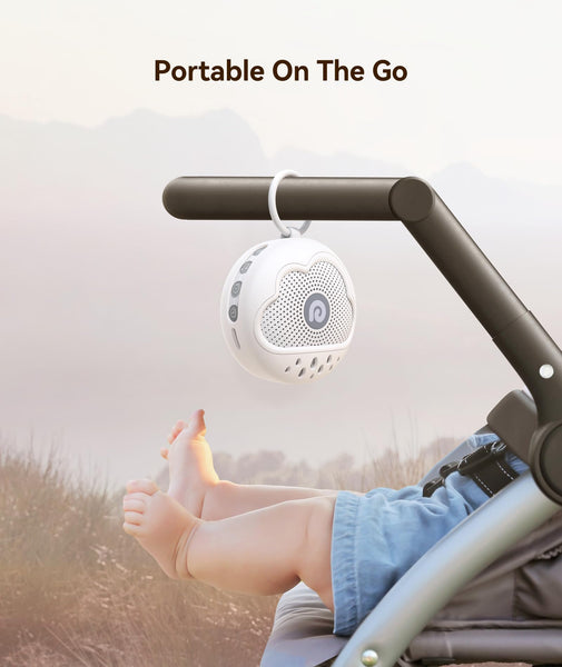 Dreamegg White Noise Machine, Portable Sound Machine Baby Features Powerful Battery, D11Max Sleep Aid Sound Machine for Baby Adults 21 Soothing Sounds for Sleeping Nursery Travel Gift USB Rechargeable