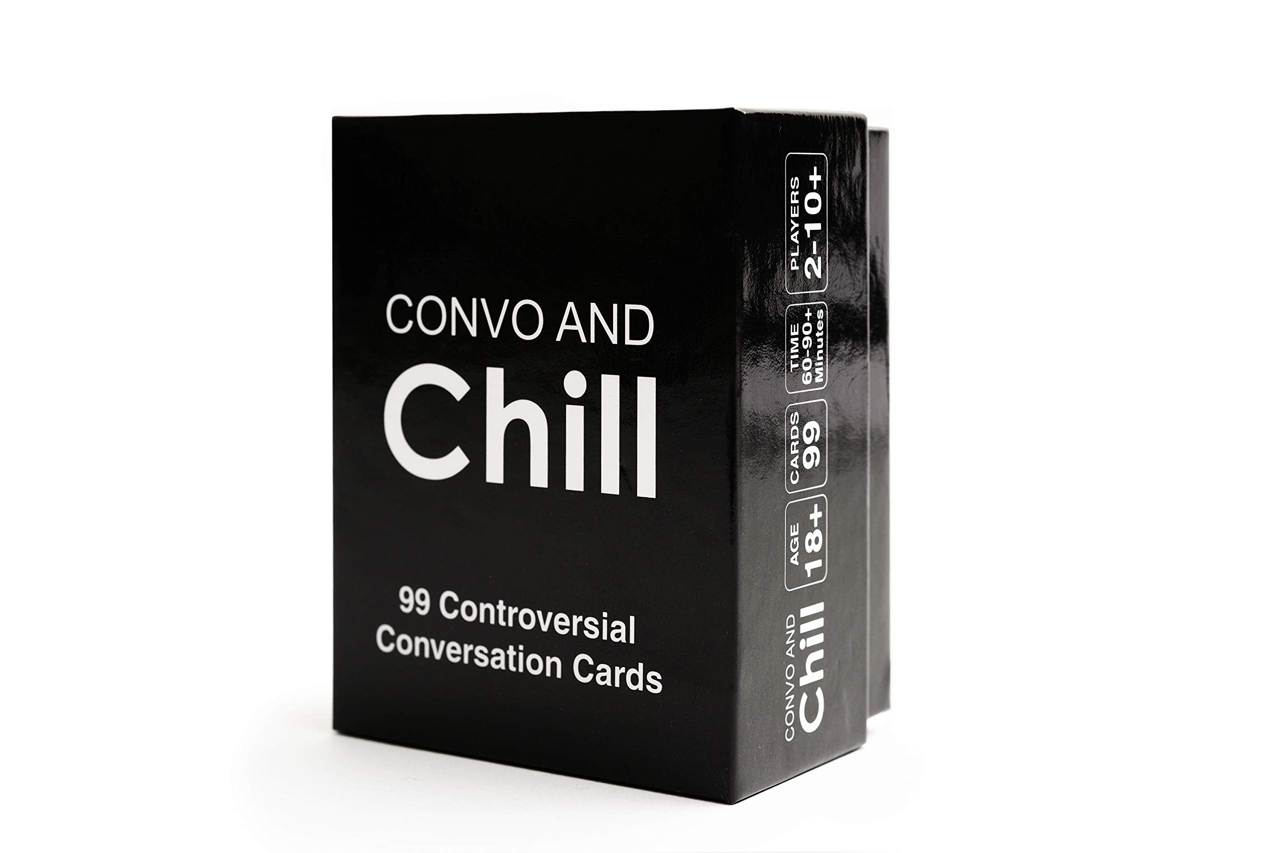 Convo and Chill - 99 Epic Conversation Starters for Guests, Couples or Guests - Fun, Thought-provoking Discussion Cards for Game Nights, Dates,