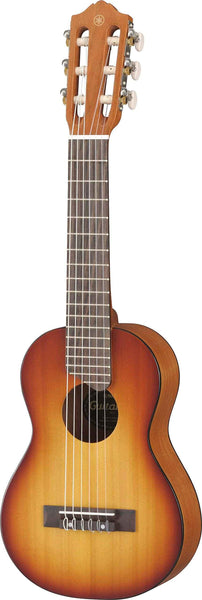 Yamaha Acoustic Guitalele, GL1 – A Hybrid Between Guitar and Ukulele (70 cm) with 6 Strings (3 Nylon/3 Metal Wound, Commonly Known as a Nylon String Set) and Fitted Yamaha Gigbag – Black
