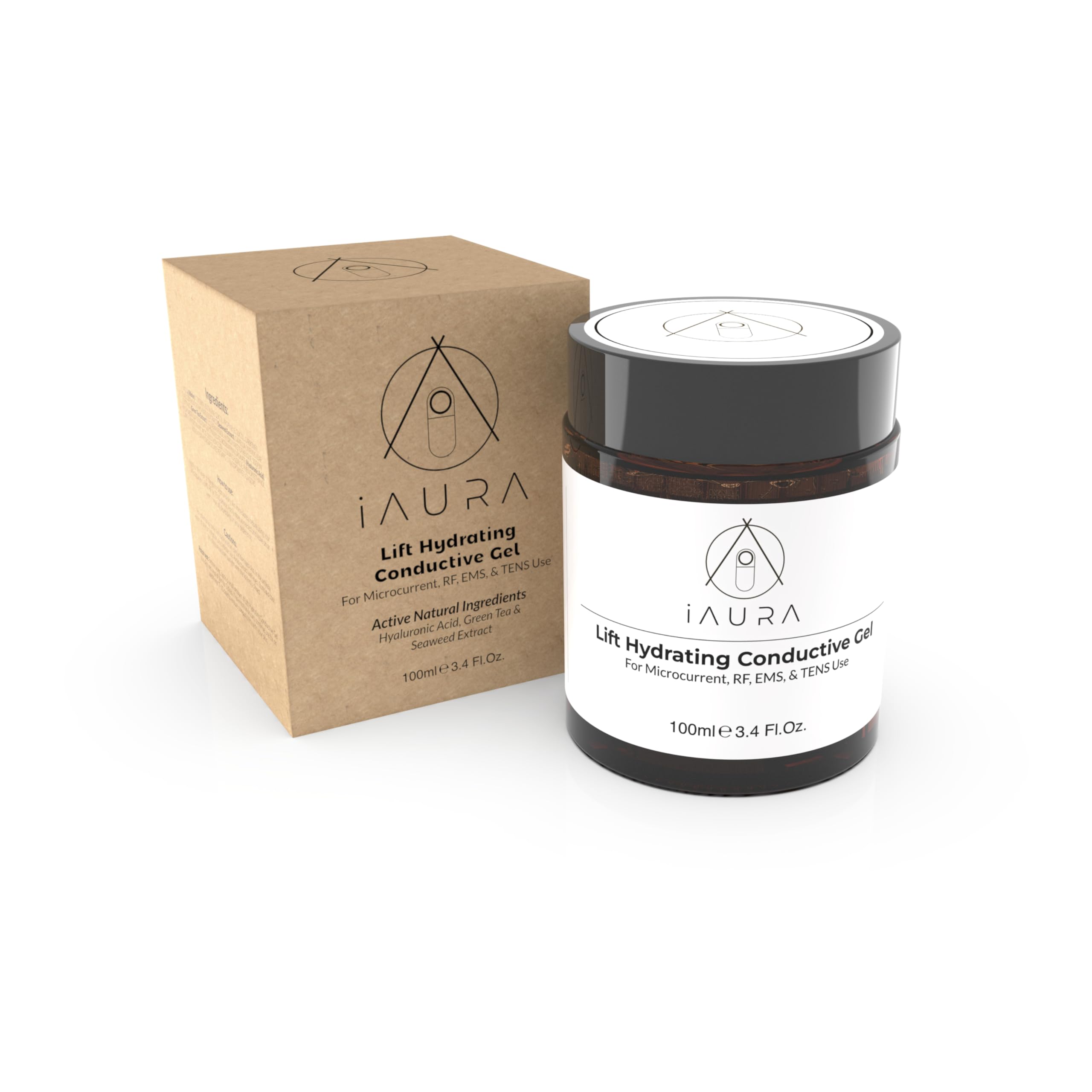 iAURA Lift Hydrating Conductive Gel - For Microcurrent, RF, EMS, TENS & Ultrasound Use