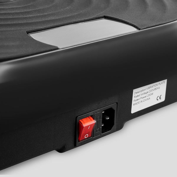 Phoenix Fitness Vibration Plate Exercise Machine - 120 Intensity Levels, Timer, LCD Display & 5 Programs for Weight Loss, Lymphatic Drainage, Circulation and Full Body Workout at Home & Gym - Black