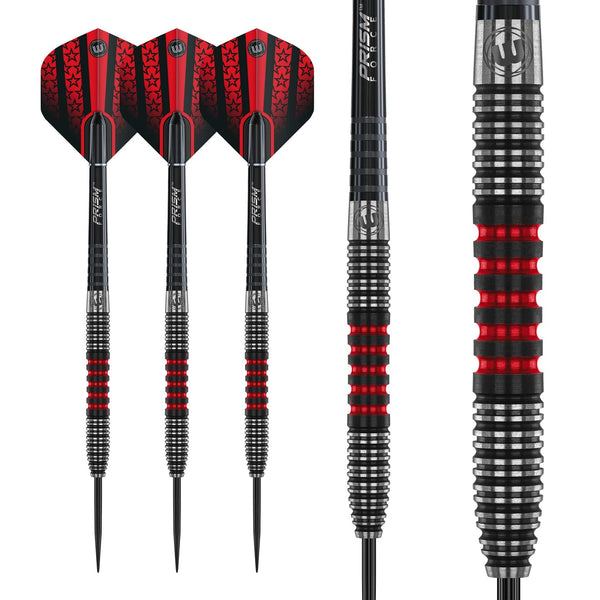 WINMAU Joe Cullen 23 Gram Tungsten Darts with Prism Flights and Shafts (Stems)