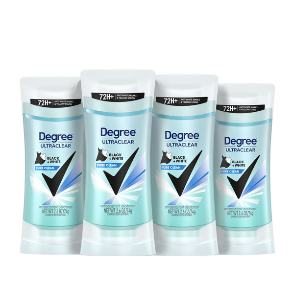 Degree Dry Protection Antiperspirant, Black & White Pure Clean - 2.6 Oz