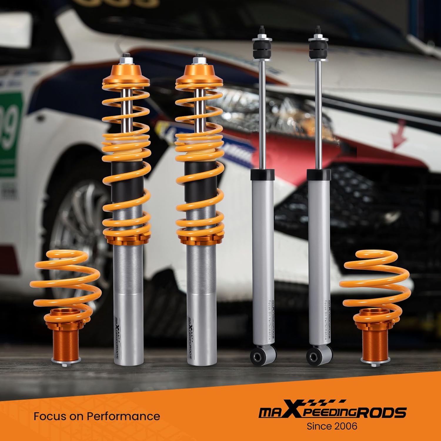 maXpeedingrods Coilovers Suspension Kit for Renault Clio MK2 BB, CB 1998-2005 BB CB SB0 Lowering Kit