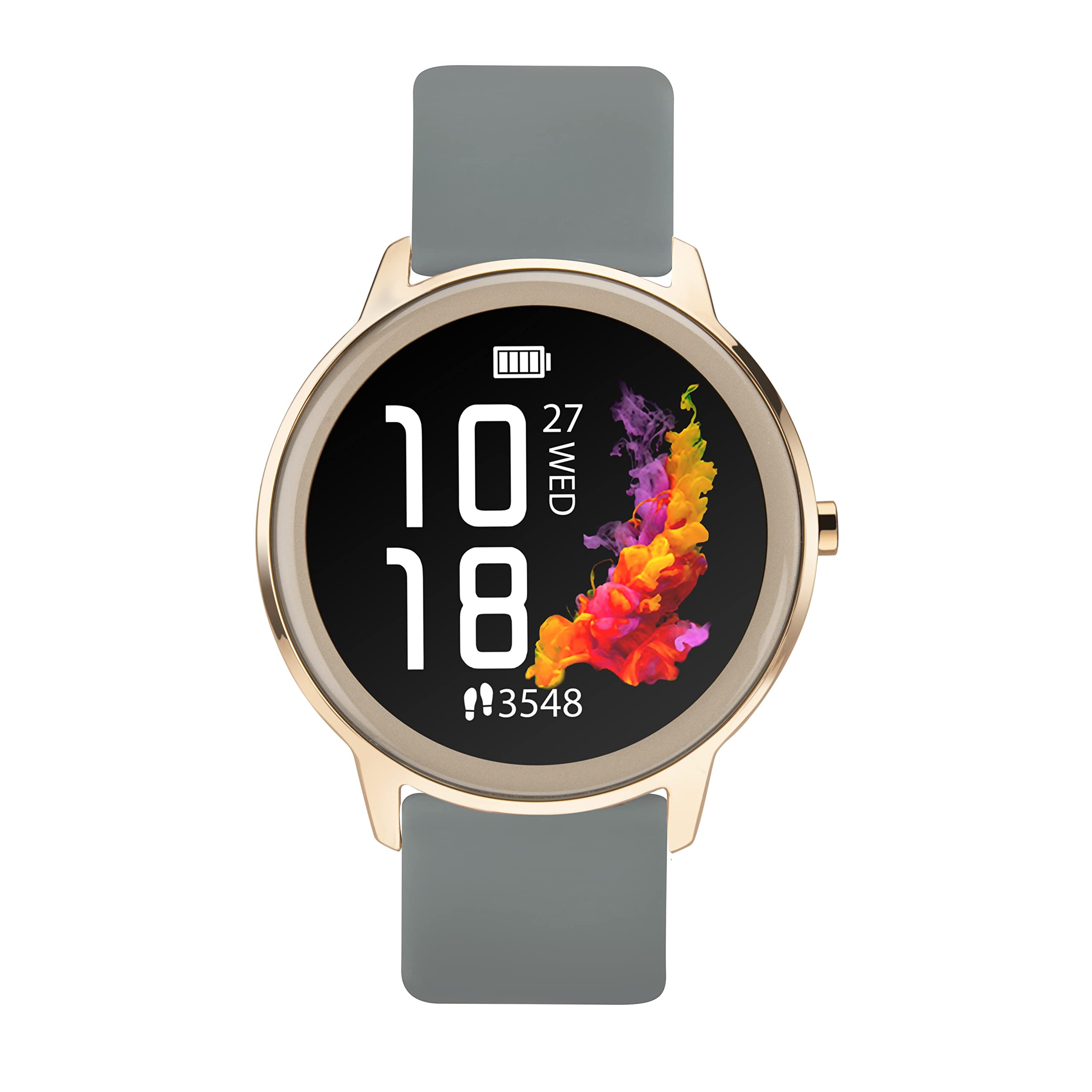 Sekonda Flex Womens Smart Watch with Heart Rate and Sleep Monitor, Daily Activity, Sports, Music, Weather and Message Functions with Silicone Strap, 42 mm