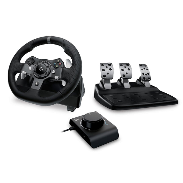 Logitech G G29 Driving Force Racing Wheel and Floor Pedals, Real Force Feedback, Stainless Steel Paddle Shifters, Steering Wheel Cover for PS5, PS4, PC, Mac - Black