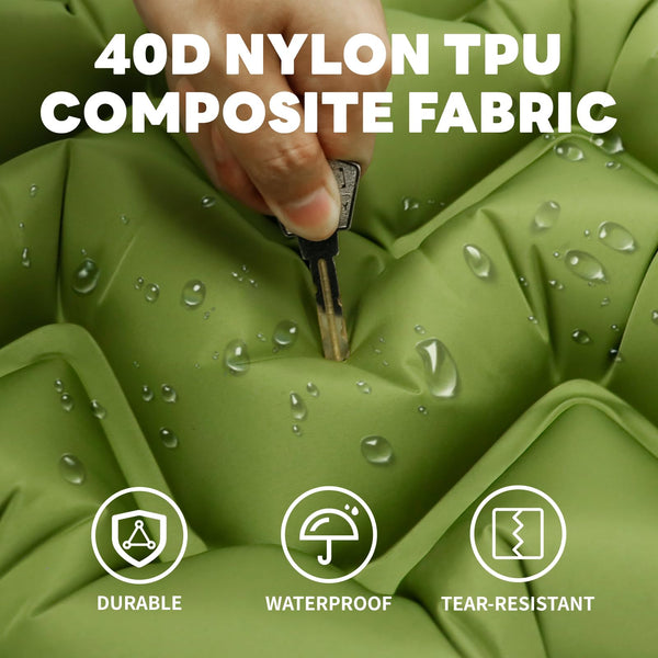 Kdti Sleeping Pad, Ultralight Inflatable Camping Mat Built-in Foot Pump, Portable Waterproof Sleeping Mat Compact for Backpacking, Hiking, Tents