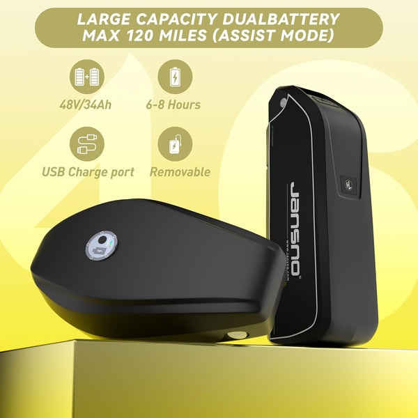 X70 Adult E-Bike with 65 Nm Motor, 120 miles of range,48V/34Ah Newly Upgraded Dual Battery, 20’ x 4.0 All Terrain Wide Tyre E-Bike with Unlockable Multiple Performance Modes,CE certification