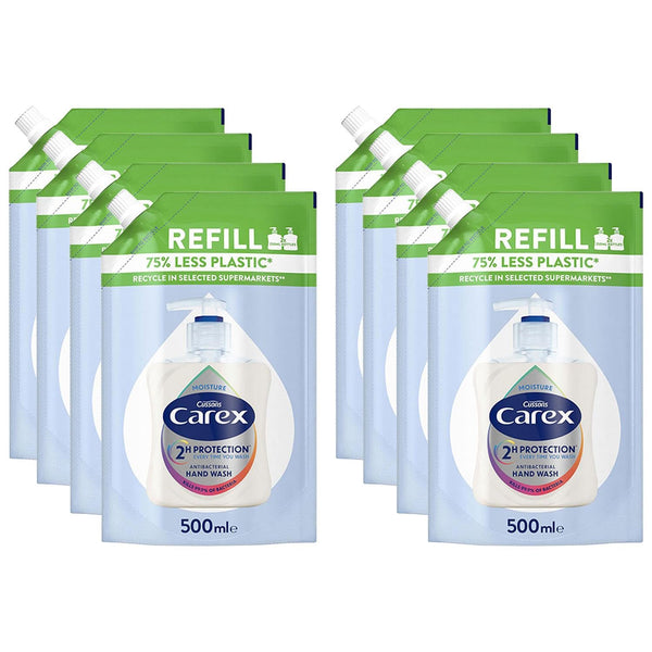 Carex Moisture Plus Handwash Refill, 500 ml, Pack of 8
