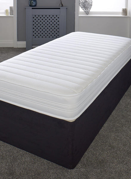 Extreme Comfort Sirocco Airflow White 18cms Deep Hybrid Spring & Memory Fibre Foam Mattress, 2ft6 Small Shorty Single (2ft6 x 5ft9, 75cm x 175cm)