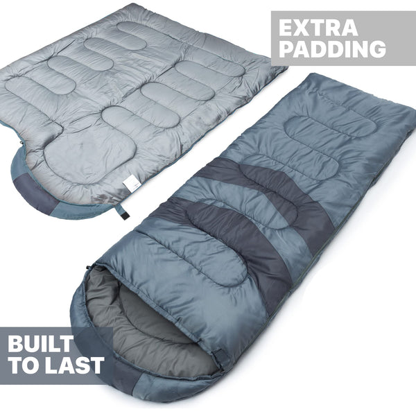 MalloMe Sleeping Bags for Adults & Kids Sleeping Bag 3-4 Season - Ultralight Backpacking Sleeping Bag Cold Weather & Warm, Lightweight Compact, Single Adult Girls Boys Winter Sleep Camping Accessories