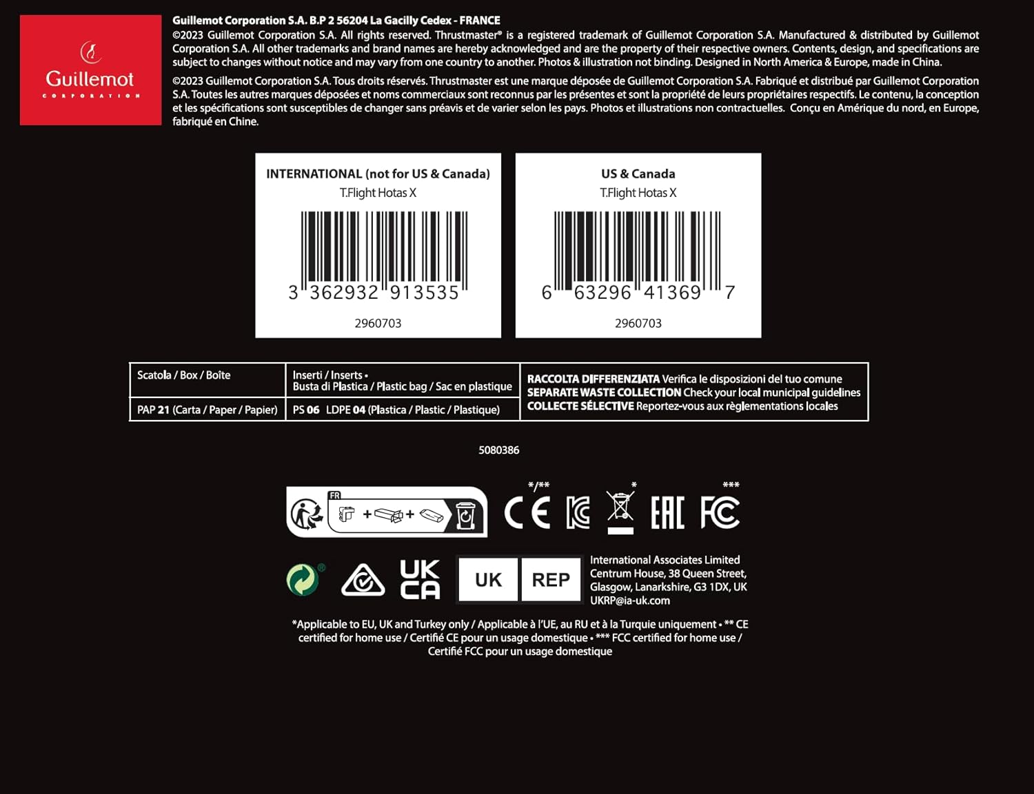 Thrustmaster T.Flight Hotas X - 5-Axis Flight Simulator Joystick with Throttle, Adjustable Resistance, and Programmable Buttons for PC
