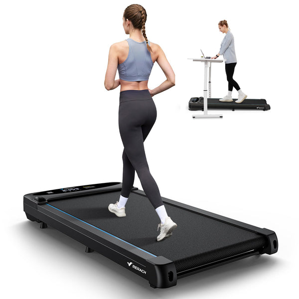 MERACH Walking Pad Treadmill for Home, Under Desk Treadmill, Walking Treadmills 3 in 1 for Home/Office, 265LBS Capacity, 2.75HP Portable Treadmills with Magnetic Remote Control, LED Display