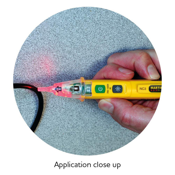 Martindale NC3 Non-Contact Voltage and Magnetic Field Tester Pen, Audible & Visual Indication, LED Torch, 200–1000V AC