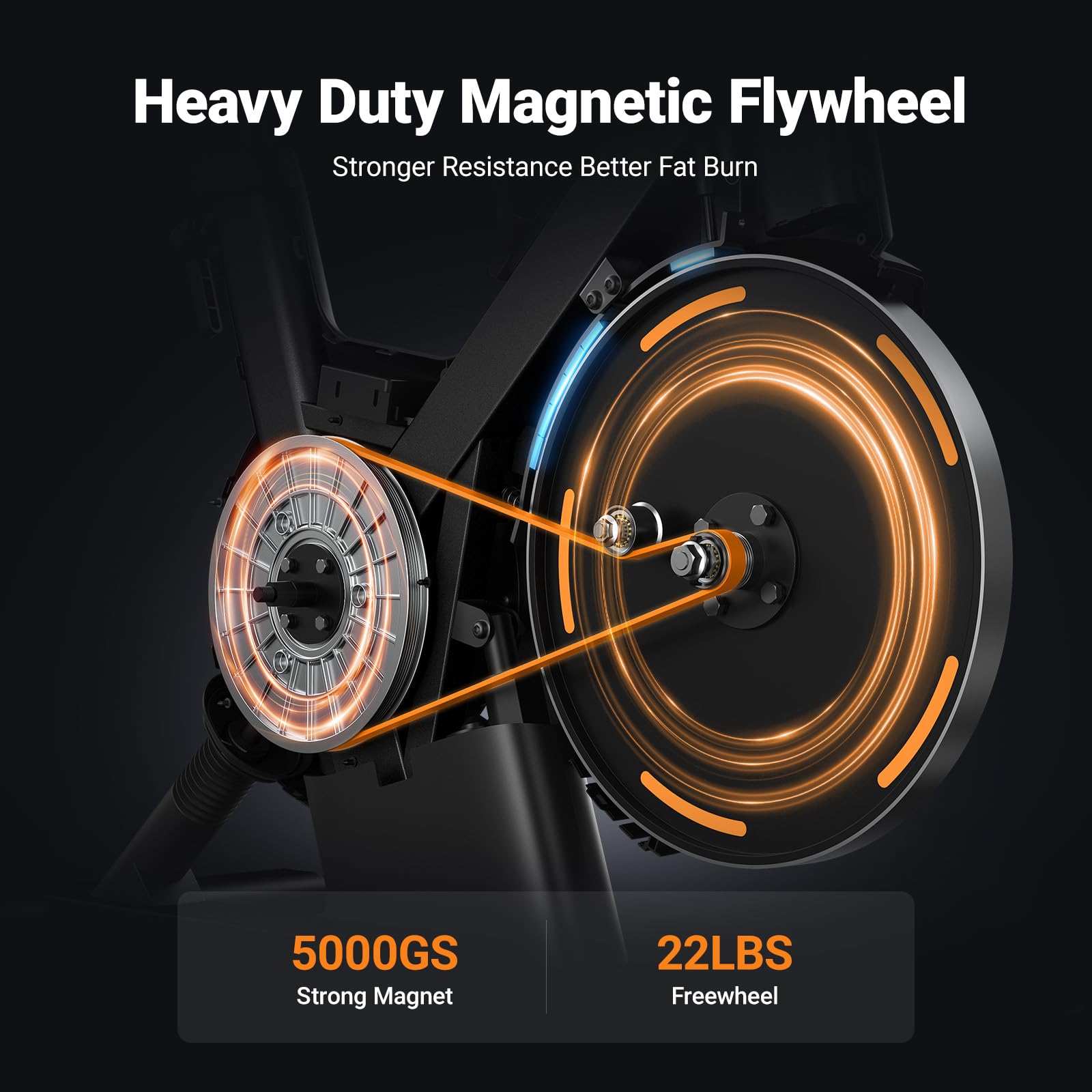 MERACH Exercise Bike with LED Display, Stationary Bike with Exclusive App for Customized Exercise Plans, Quiet Indoor Cycling Bike Exercise Equipment for Home Gym Use, 300lbs Weight Capacity